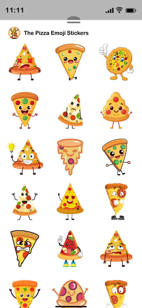 Screenshot #2 pour The Pizza Emoji Sticker