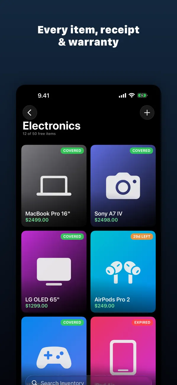 Screenshot #1 pour Master of Inventory: Warranty