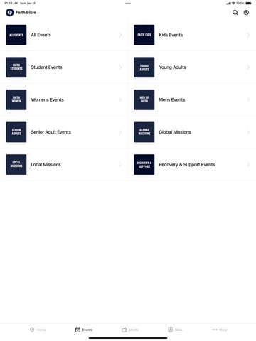 Faith Bible iPad screenshot