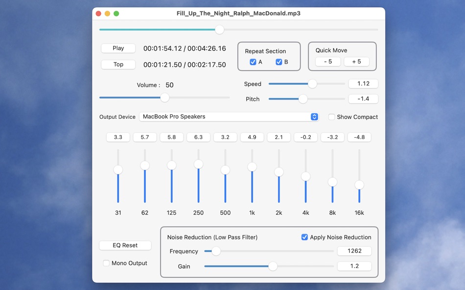 #1. Transcription Player (macOS) 由: Loop-Sessions.LLC.