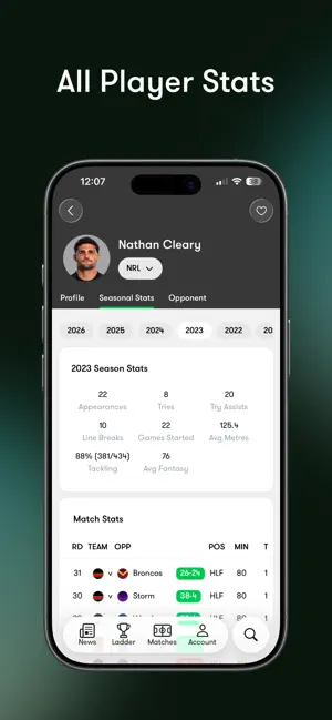 Tryline: NRL Live Scores iPhone screenshot 6