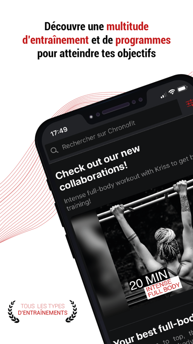 Screenshot #1 pour Chronofit – Workout Fitness