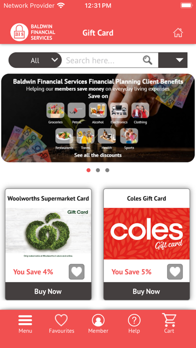 Baldwin Financial Services Screenshot