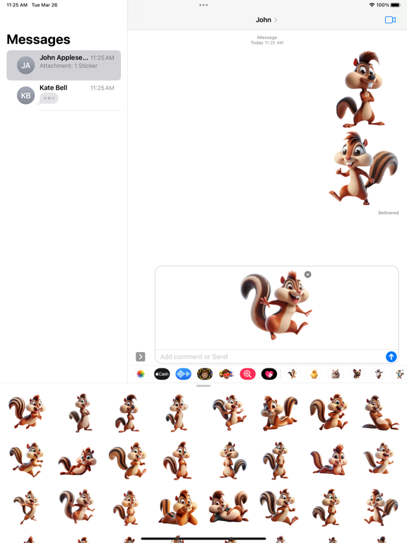 Screenshot #6 pour Goofy Chipmunk Stickers