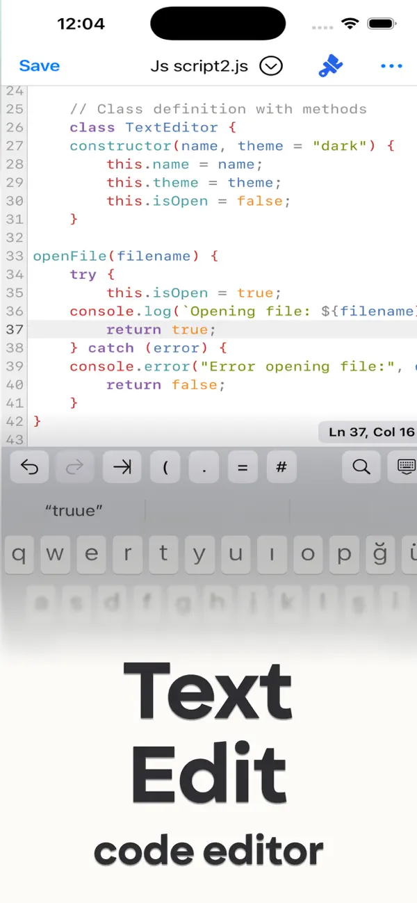 #1. Monote: Text Edit - Editor (iOS) Ved: Teoman Gul
