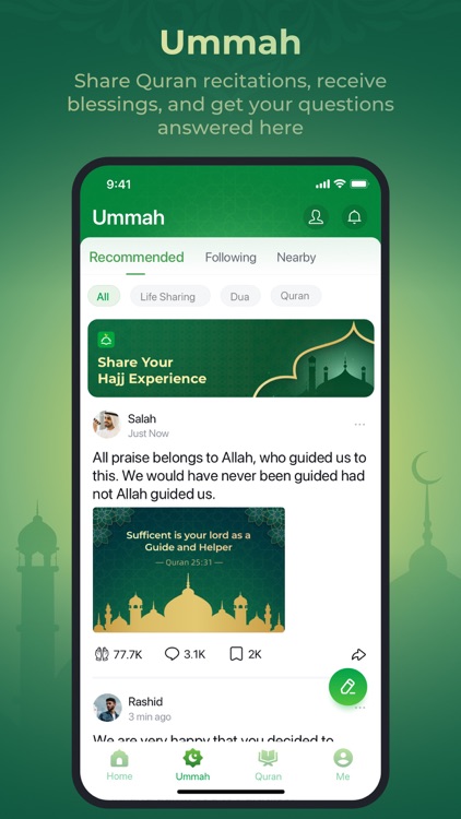 WeMuslim: Athan, Qibla&Quran screenshot-3