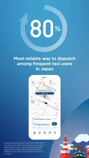 GO / Taxi app for Japan visit screenshot 3