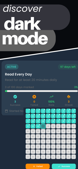 100 DEDICATED - Goal Tracker Screenshot 8 of 8