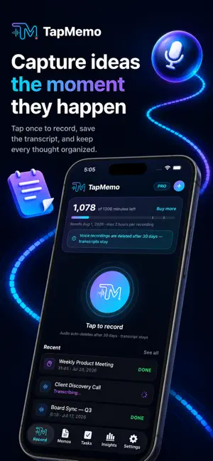 TapMemo: AI Voice Recorder screenshot 3