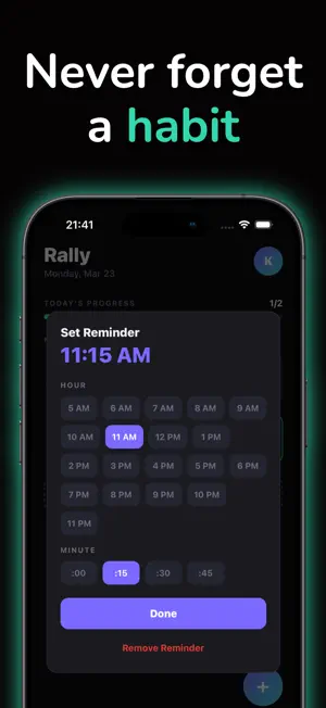 Rally: Habit Tracker screenshot 4