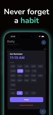 Rally: Habit Tracker Screenshot 4 of 5