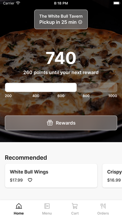 The White Bull Tavern app screenshot