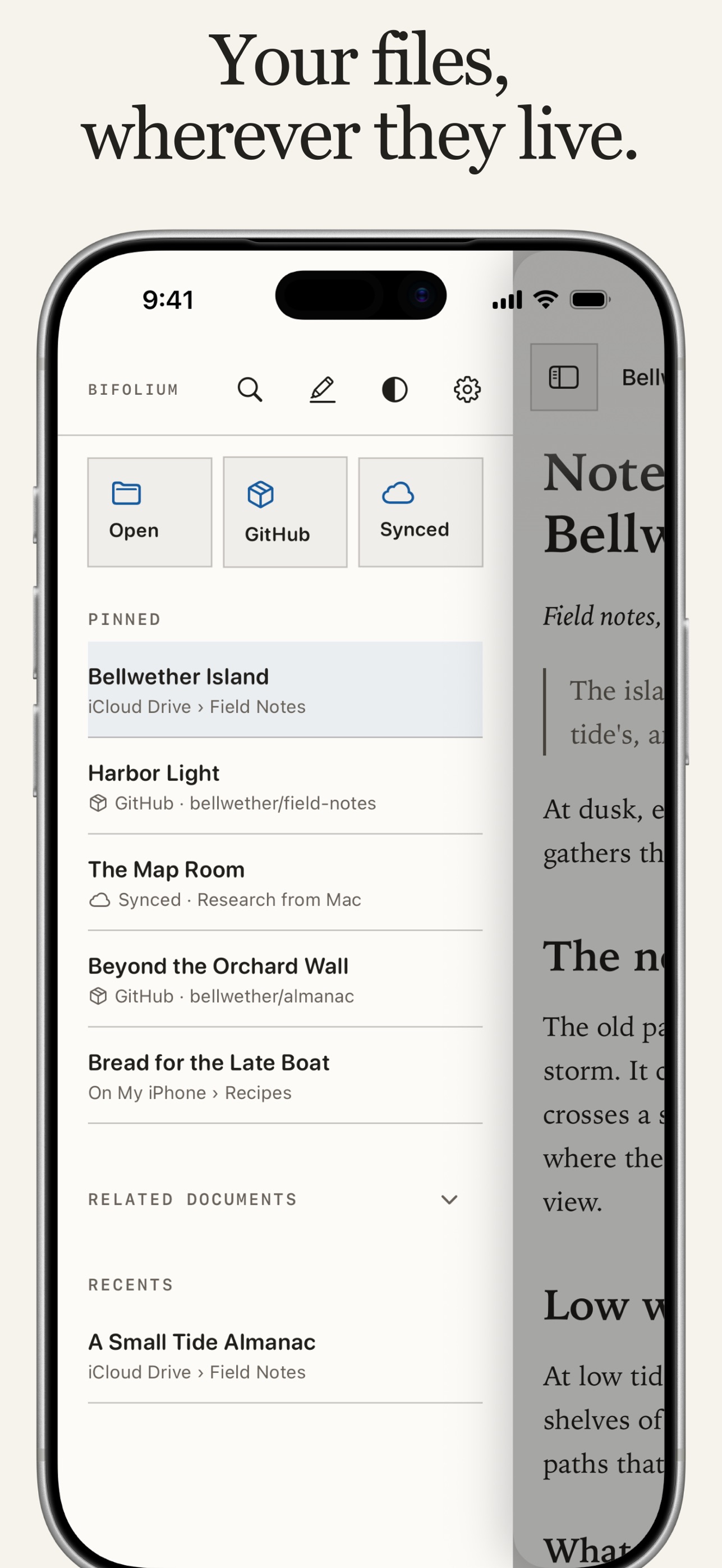 Screenshot 4 of Bifolium: Markdown Reader