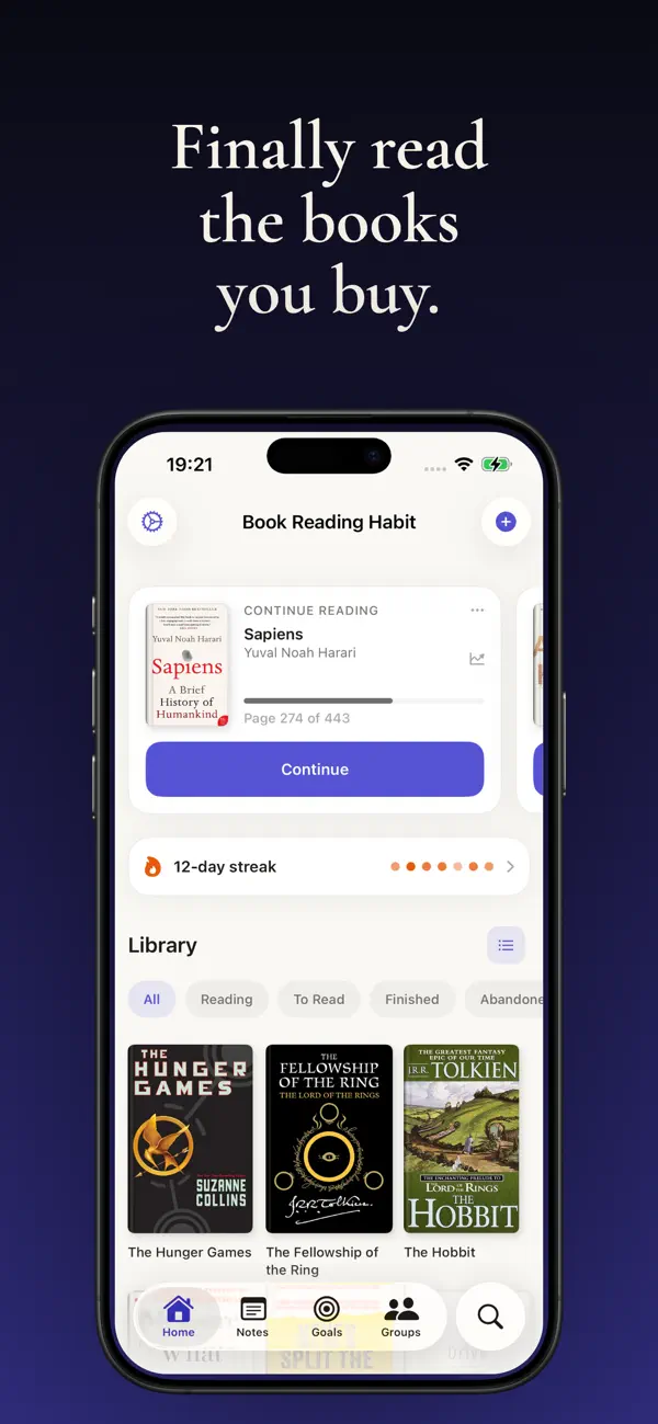 Book Reading Habit & Tracker Screenshot 1