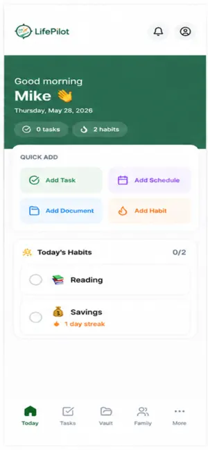 Life Pilot Planner screenshot 2