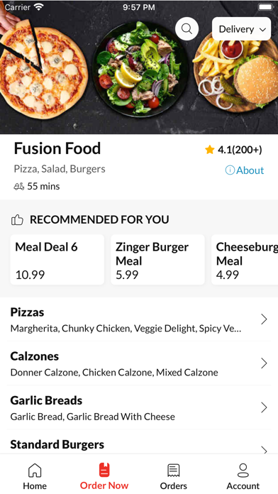 Fusion Food. Screenshot
