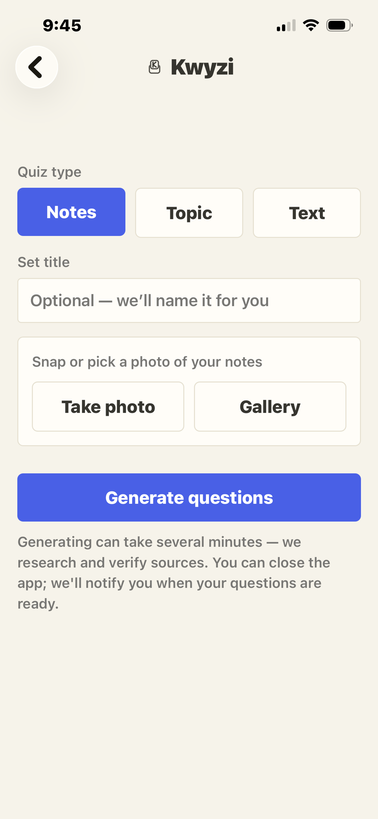 Kwyzi screenshot 4