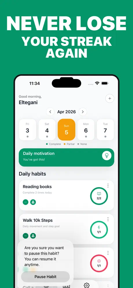 Habit Tracker - HabitGate  习惯追踪工具应用截图