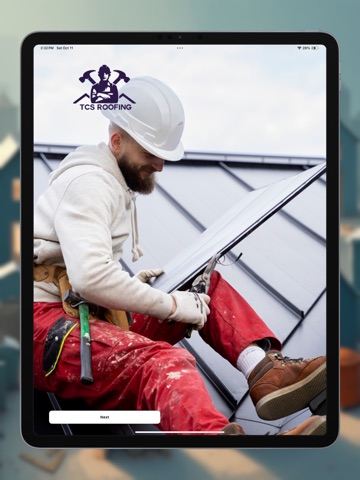 TCS Roofing iPad screenshot