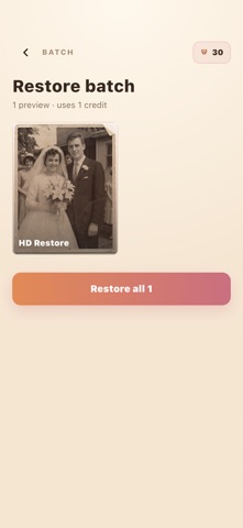 Nuvemori: Restore Old Photos iPhone screenshot