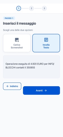 SOS Truffa - Verifica Messaggi Screenshot 2 of 3