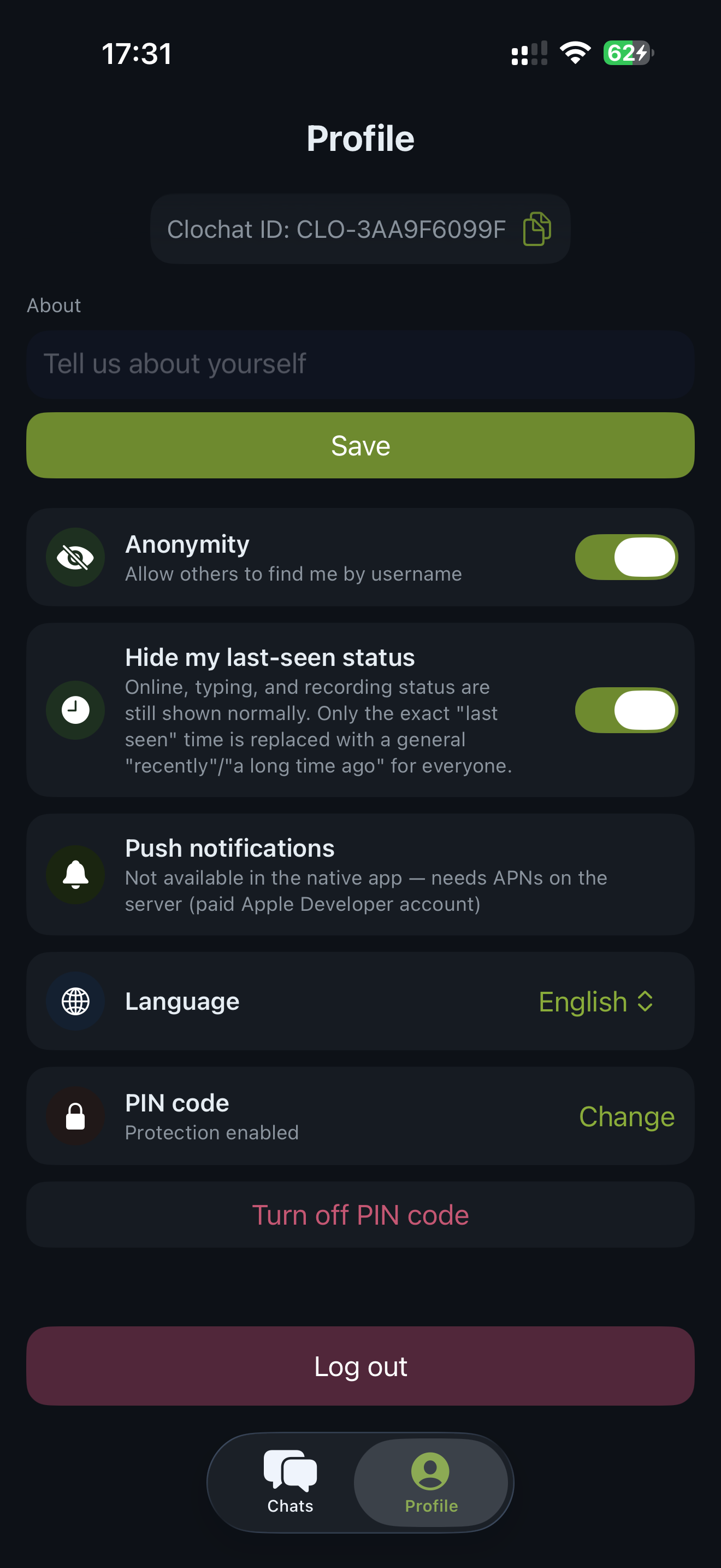 Clochat screenshot 8