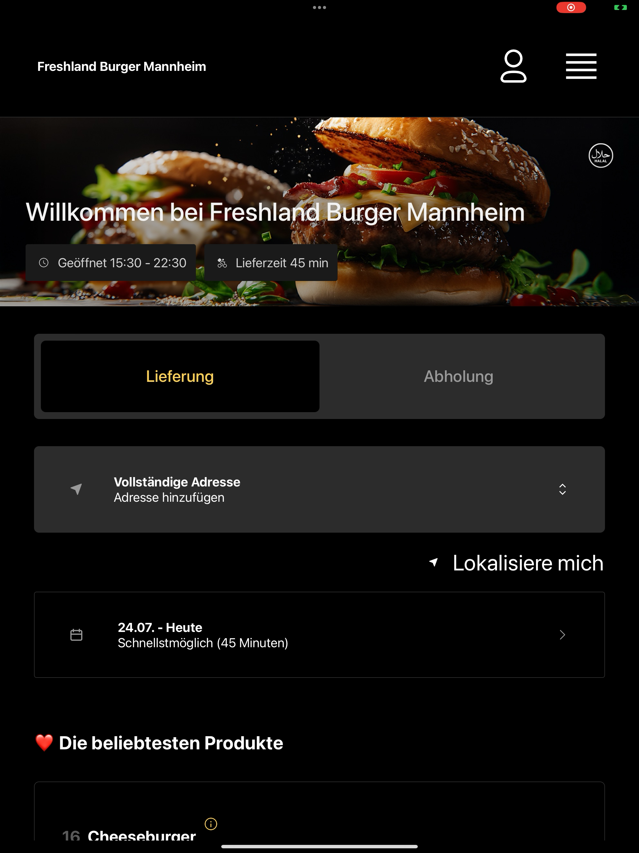 Freshland Burger Mannheim screenshot 14