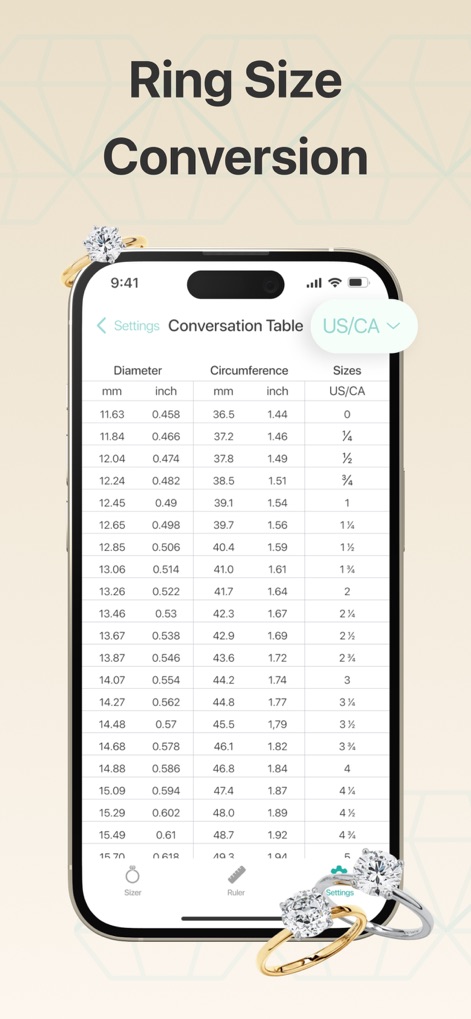 Ring Sizer – Ring Size Meter - Utilities App | MWM