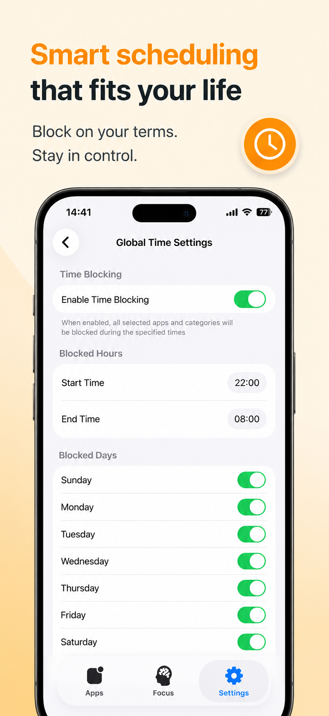 Scrollbye: App Blocker screenshot 3