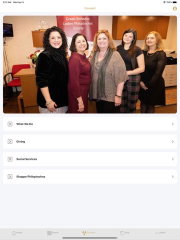 National Philoptochos Society iPad screenshot