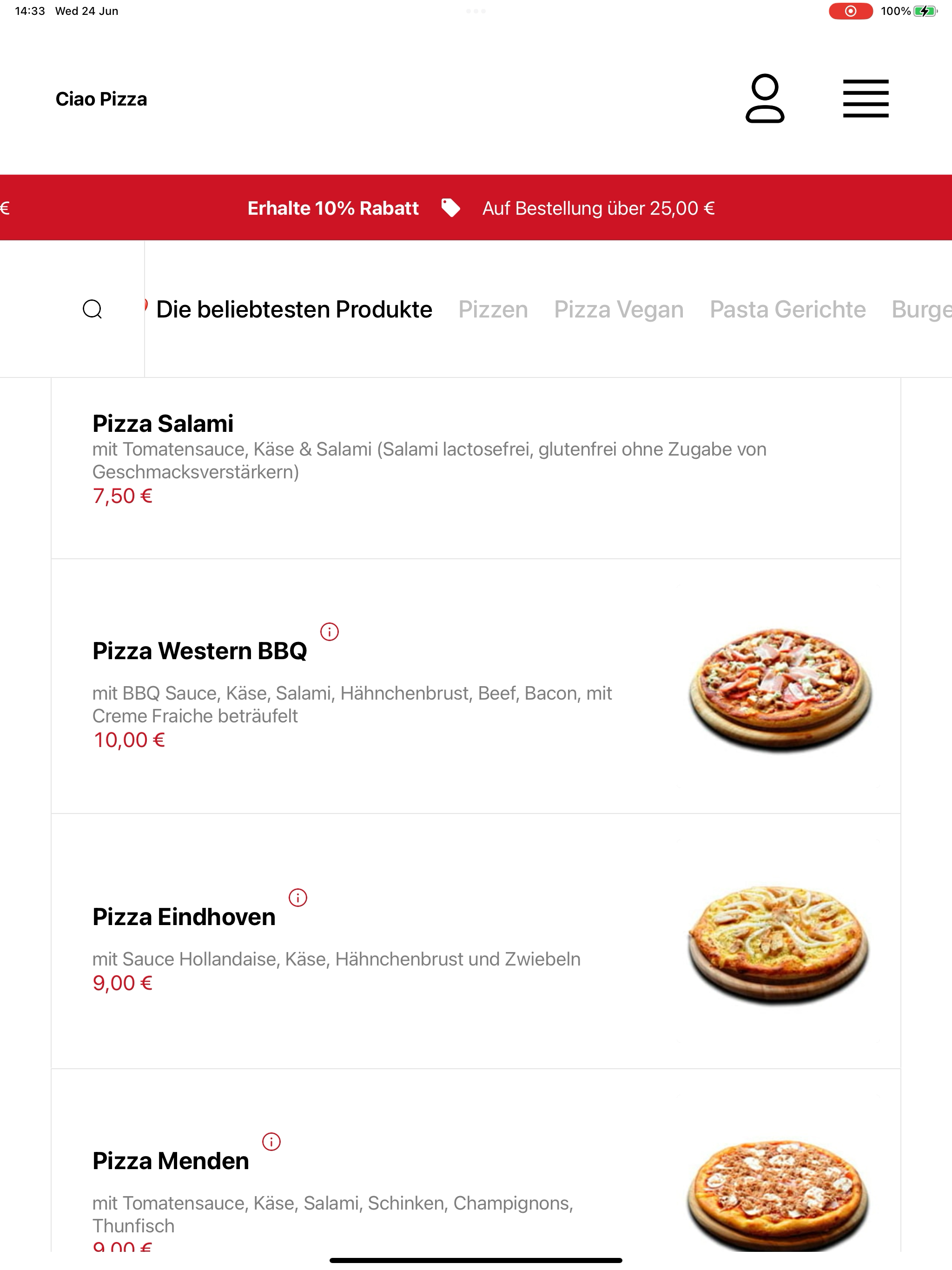 Ciao Pizza Menden