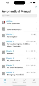 AIM Aeronautical Manual FAA US screenshot #1 for iPhone