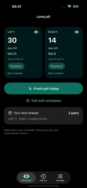 LensLeft: Contact Lens Tracker screenshot 4