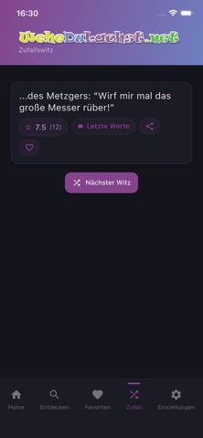 Lustige Witze WeheDuLachst.net screenshot