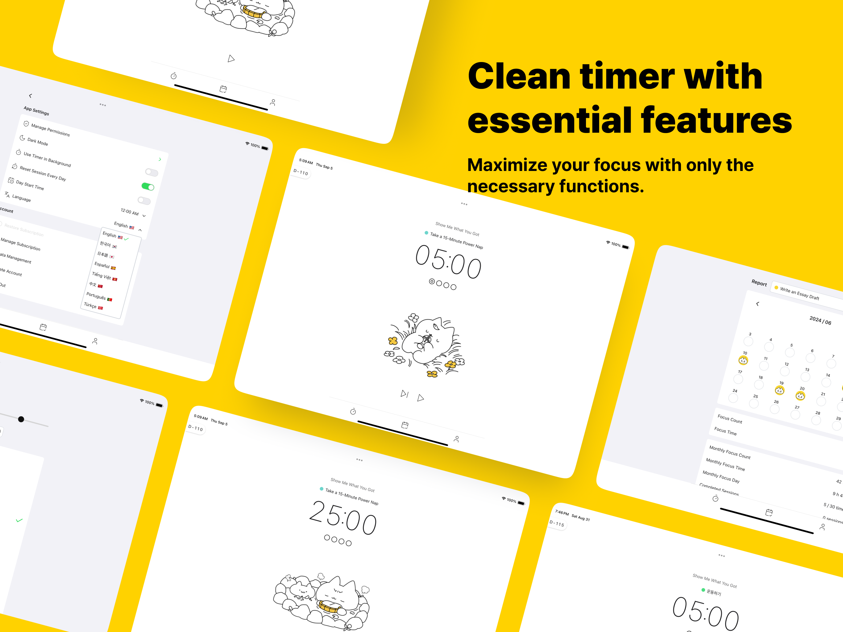 Pomocat - Adorable Focus Timer screenshot 11