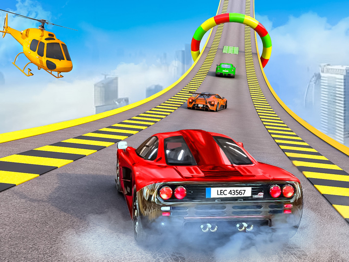 巨型坡道 GT 特技汽车游戏