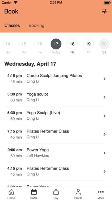 The Practice Space Fitness Screenshot
