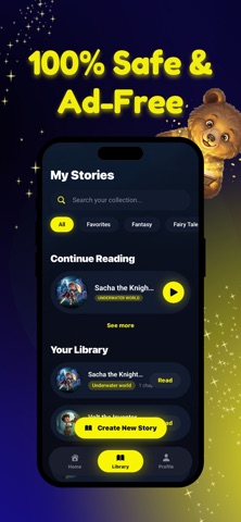 Moussly: AI Stories for Kids screenshot