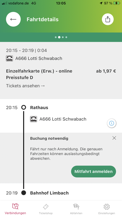 VGN Fahrplan & Tickets Screenshot