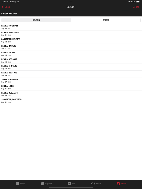 Statrat Baseball iPad screenshot 6 - Sports app