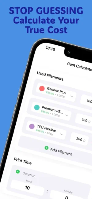LayerCost: 3D Cost & Profit screenshot 4