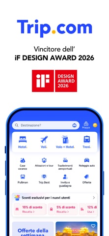 Trip.com: Voli, Hotel e Treni App Store preview screenshot 1