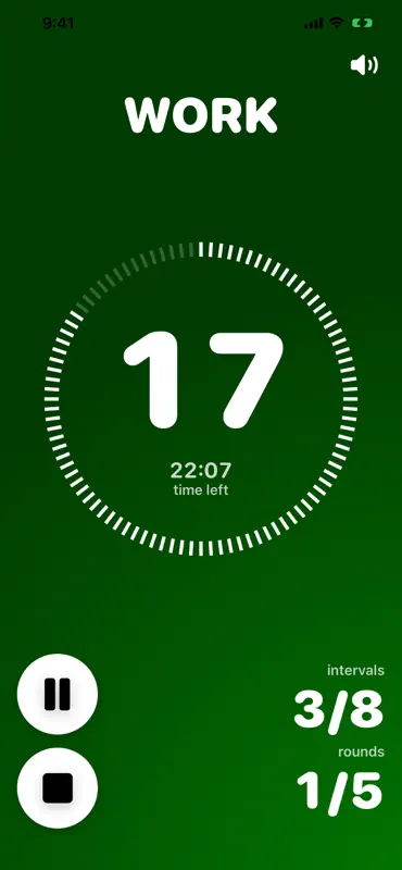 Perfect Tabata Timer screenshot 2 of 6