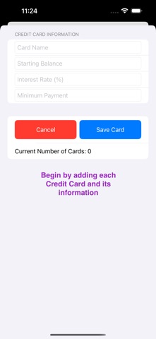 Credit Cards Payoff screenshot