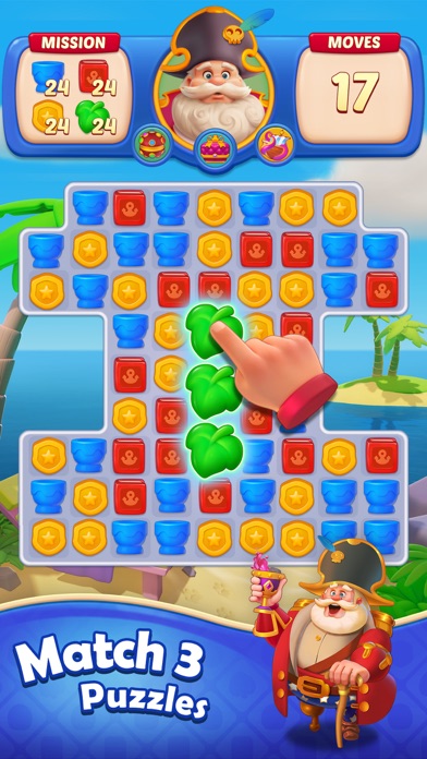 Pirate Kingdom - Match 3 Games Screenshot
