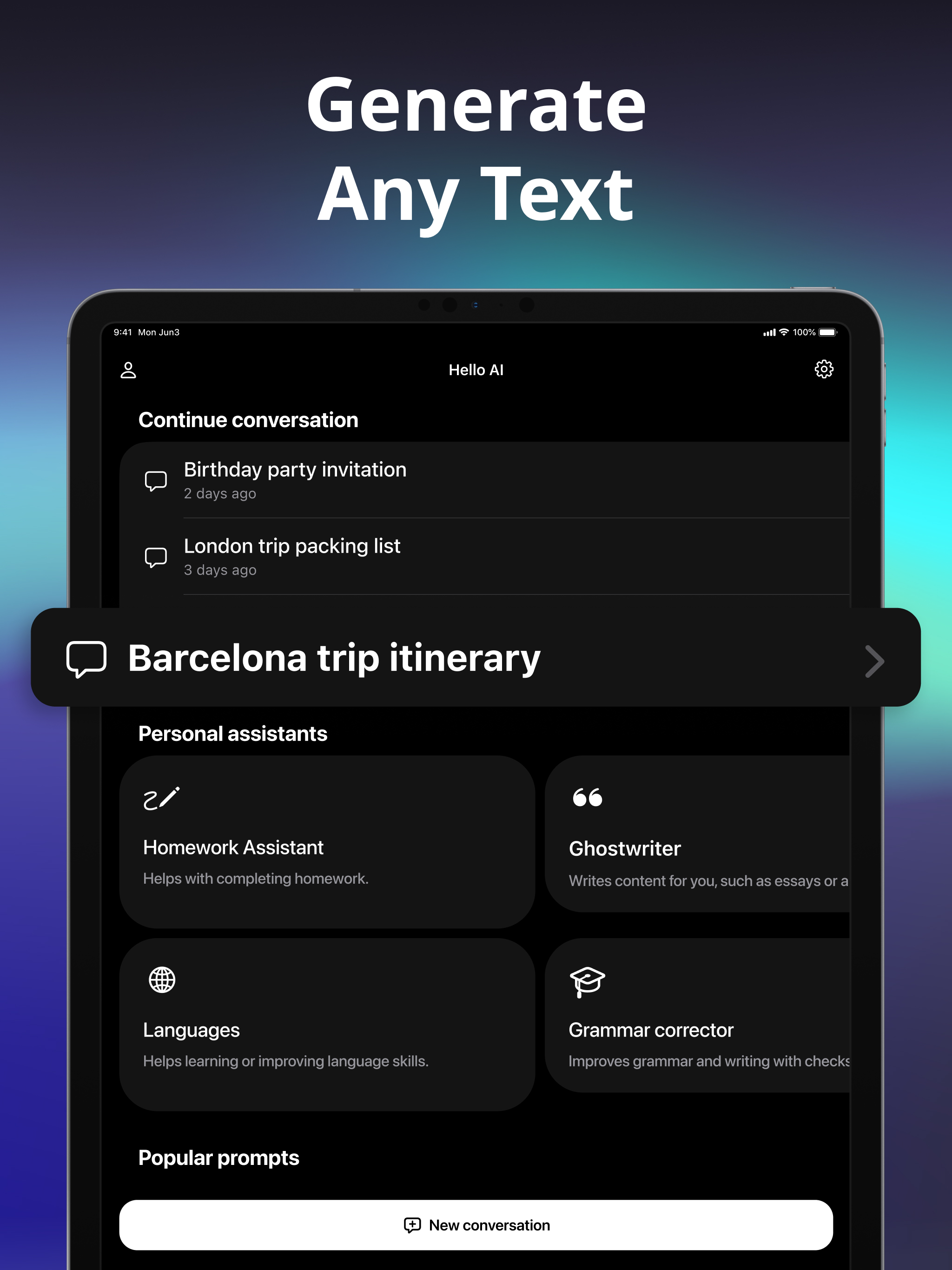 Hello AI - Chatbot Assistant