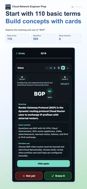 Cloud Network Engineer Prep screenshot 2