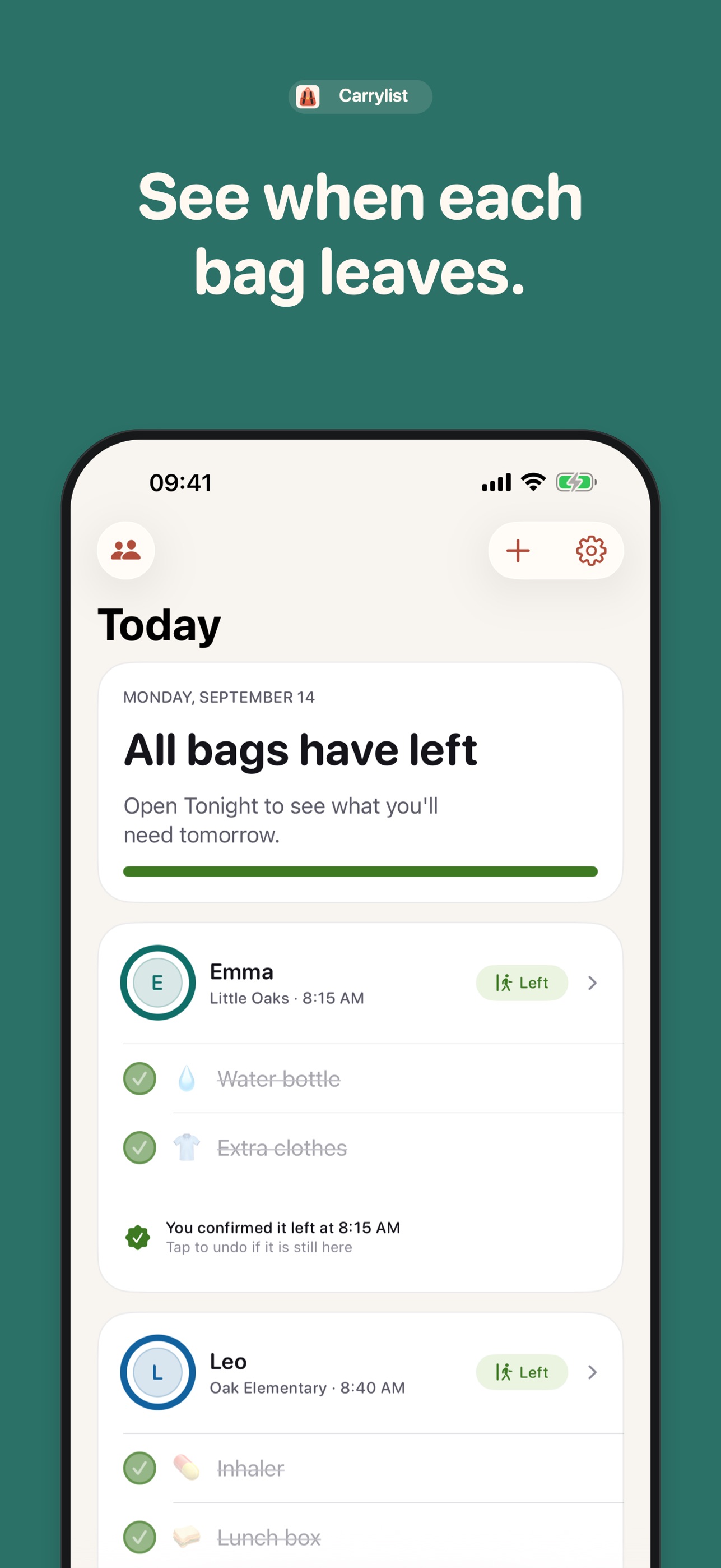 Screenshot 6 of Carrylist: School Bag Packing