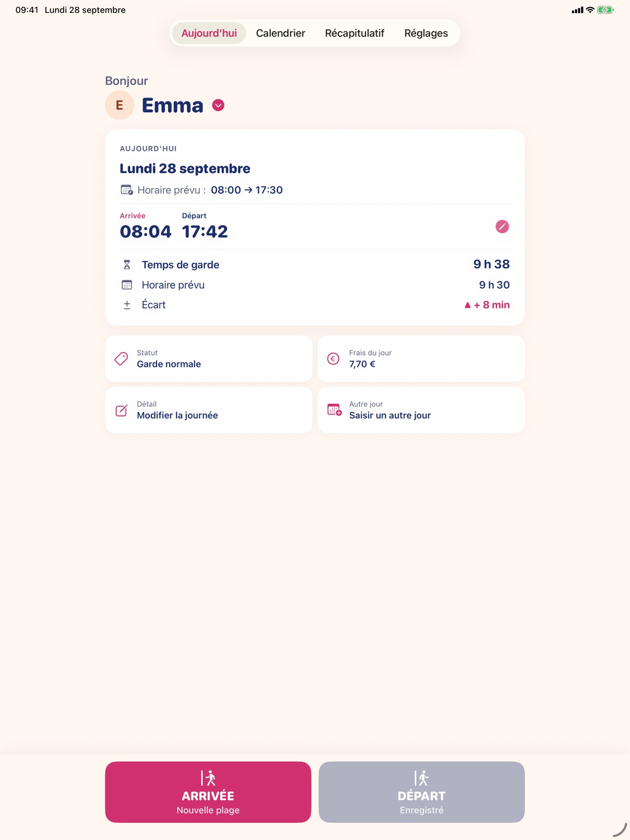 Screenshot 5 of Heures Nounou By Cedmad