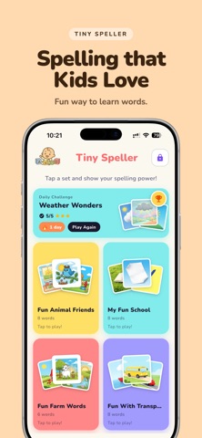 Tiny Speller: Kids Spelling Screenshot 1 of 7